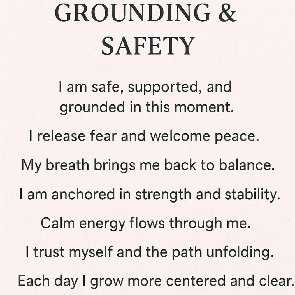 Grounding Pause, Check-In, and Proceed